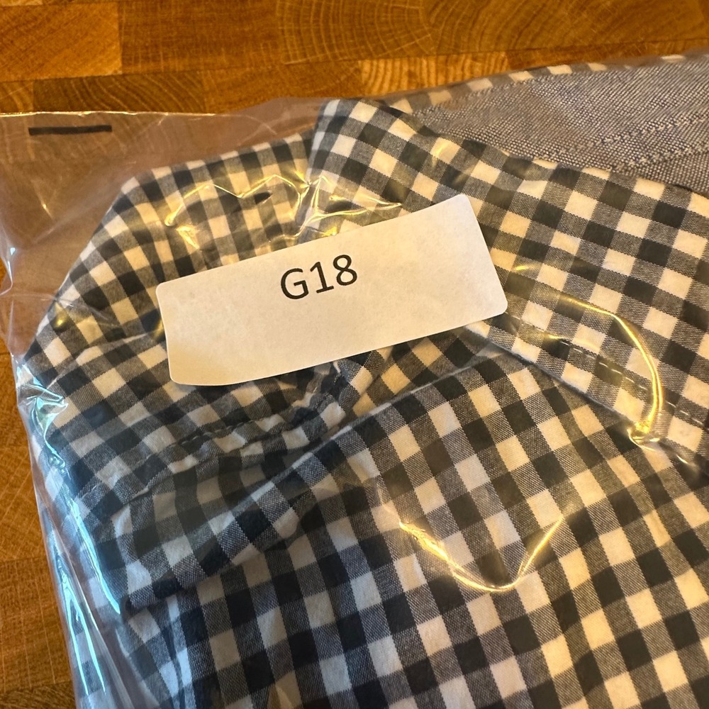 Tommy Hilfiger XXL Blue Gingham Check Classic Fit Button Down‎ Shirt - Picture 8 of 9